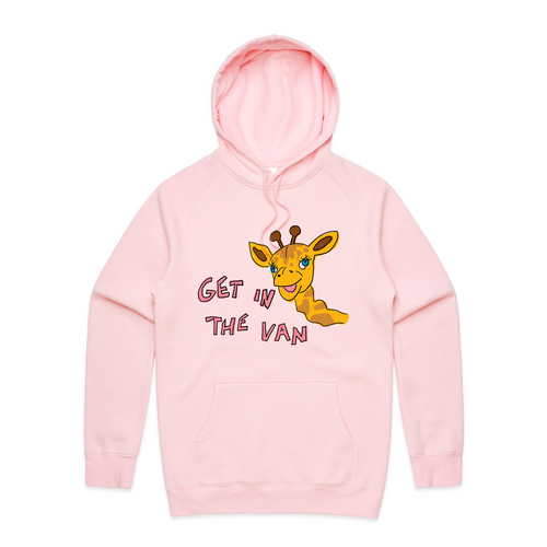 Get in the van healthy harold hoodie. Printed in Sydney by Lonely Kids Club. 