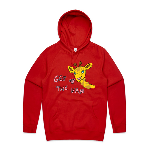 Get in the van healthy harold hoodie. Printed in Sydney by Lonely Kids Club. 