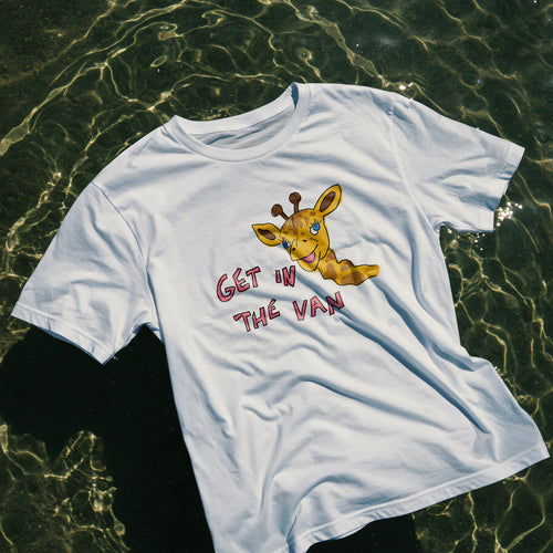 Get In The Van Oversized Tee by Lonely Kids Club. All clothing from our T-shirts to our shorts and hoodies are ethically made, and printed packed and shipped from Sydney.