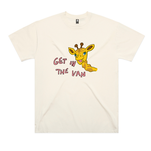 Get In The Van Oversized Tee by Lonely Kids Club. All clothing from our T-shirts to our shorts and hoodies are ethically made, and printed packed and shipped from Sydney.