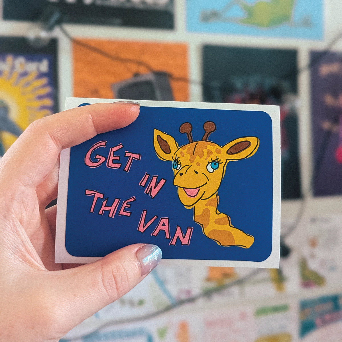 Get In The Van Weatherproof Sticker sticker set by Lonely Kids Club