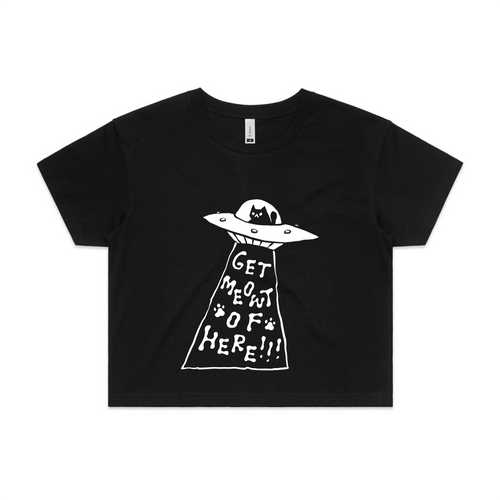 Get Meowt Of Here Tee by Lonely Kids Club. All clothing from our T-shirts to our shorts and hoodies are ethically made, and printed packed and shipped from Sydney.