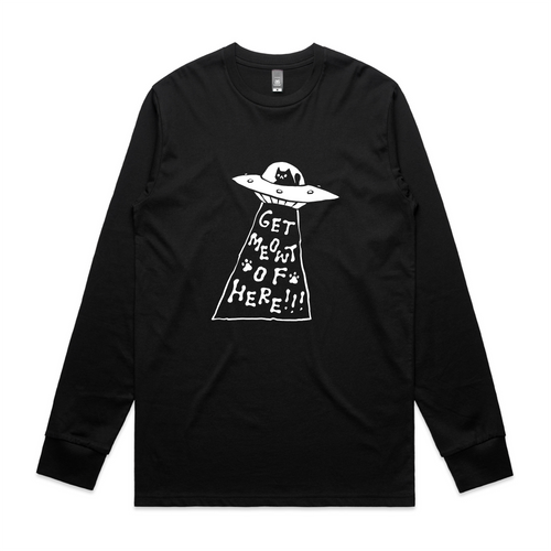 Get Meowt Of Here Tee by Lonely Kids Club. All clothing from our T-shirts to our shorts and hoodies are ethically made, and printed packed and shipped from Sydney.