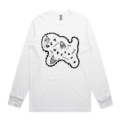 Get Wrecked Tee by Lonely Kids Club. All clothing from our T-shirts to our shorts and hoodies are ethically made, and printed packed and shipped from Sydney.
