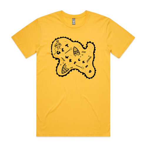 Get Wrecked Tee by Lonely Kids Club. All clothing from our T-shirts to our shorts and hoodies are ethically made, and printed packed and shipped from Sydney.