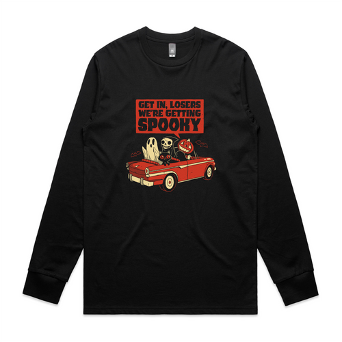 Getting Spooky Tee by Lonely Kids Club. All clothing from our T-shirts to our shorts and hoodies are ethically made, and printed packed and shipped from Sydney.