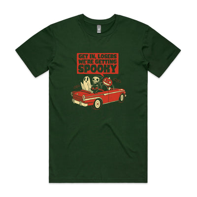 Getting Spooky Tee by Lonely Kids Club. All clothing from our T-shirts to our shorts and hoodies are ethically made, and printed packed and shipped from Sydney.