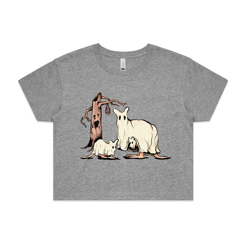 Ghostaroos Tee by Lonely Kids Club. All clothing from our T-shirts to our shorts and hoodies are ethically made, and printed packed and shipped from Sydney.