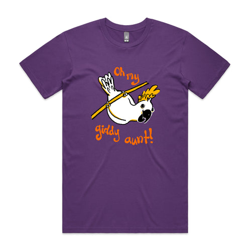 Giddy Aunt Tee by Lonely Kids Club. All clothing from our T-shirts to our shorts and hoodies are ethically made, and printed packed and shipped from Sydney.