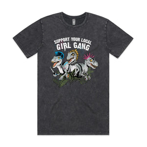 Girl Gang Tee by Lonely Kids Club. All clothing from our T-shirts to our shorts and hoodies are ethically made, and printed packed and shipped from Sydney.