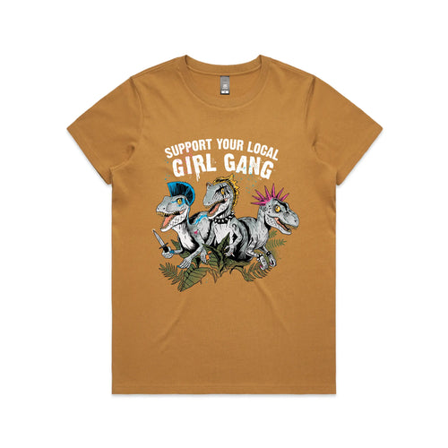 Girl Gang Tee by Lonely Kids Club. All clothing from our T-shirts to our shorts and hoodies are ethically made, and printed packed and shipped from Sydney.