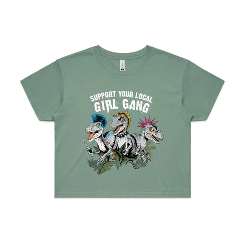 Girl Gang Tee by Lonely Kids Club. All clothing from our T-shirts to our shorts and hoodies are ethically made, and printed packed and shipped from Sydney.