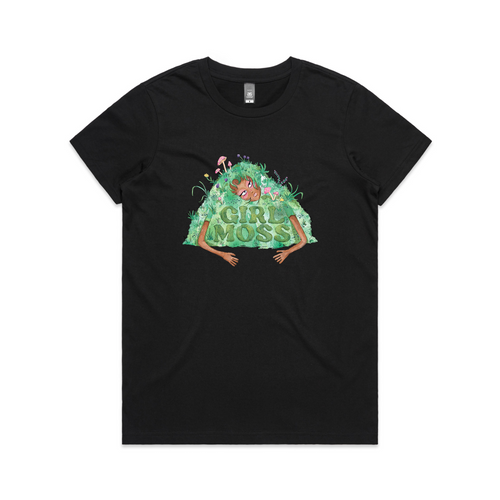 Girl Moss Tee by Lonely Kids Club. All clothing from our T-shirts to our shorts and hoodies are ethically made, and printed packed and shipped from Sydney.
