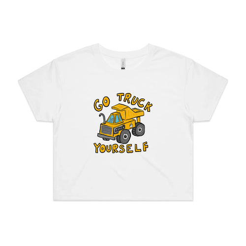 Go Truck Yourself Tee by Lonely Kids Club. All clothing from our T-shirts to our shorts and hoodies are ethically made, and printed packed and shipped from Sydney.