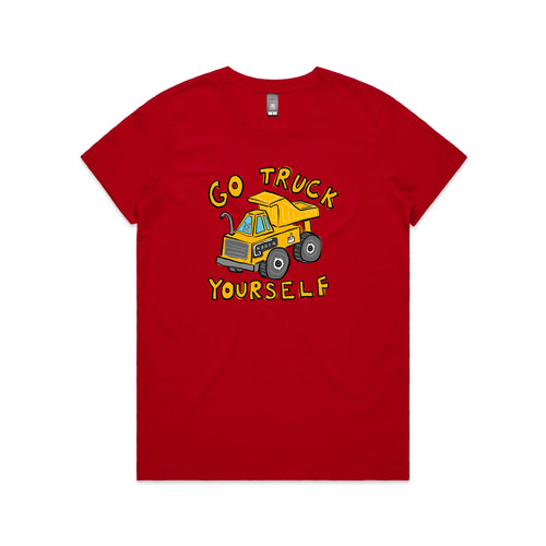 Go Truck Yourself Tee by Lonely Kids Club. All clothing from our T-shirts to our shorts and hoodies are ethically made, and printed packed and shipped from Sydney.