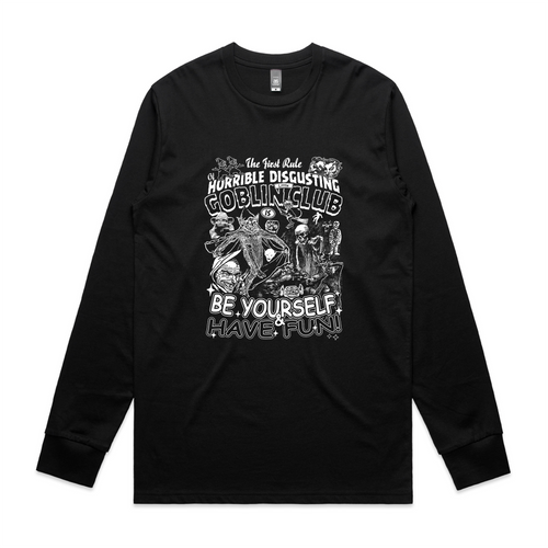 Goblin Club Tee by Lonely Kids Club. All clothing from our T-shirts to our shorts and hoodies are ethically made, and printed packed and shipped from Sydney.