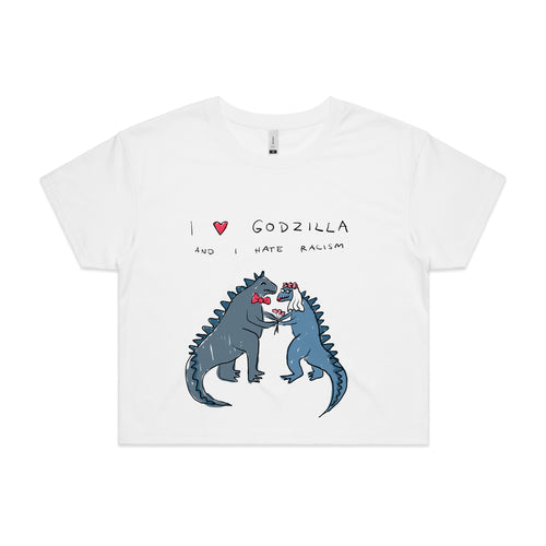 Godzilla Tee by Lonely Kids Club. All clothing from our T-shirts to our shorts and hoodies are ethically made, and printed packed and shipped from Sydney.