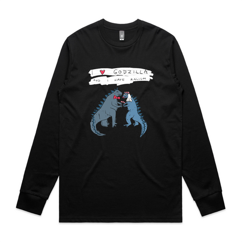 Godzilla Tee by Lonely Kids Club. All clothing from our T-shirts to our shorts and hoodies are ethically made, and printed packed and shipped from Sydney.