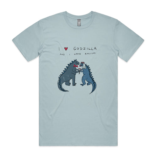 Godzilla Tee by Lonely Kids Club. All clothing from our T-shirts to our shorts and hoodies are ethically made, and printed packed and shipped from Sydney.