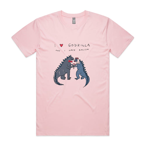 Godzilla Tee by Lonely Kids Club. All clothing from our T-shirts to our shorts and hoodies are ethically made, and printed packed and shipped from Sydney.