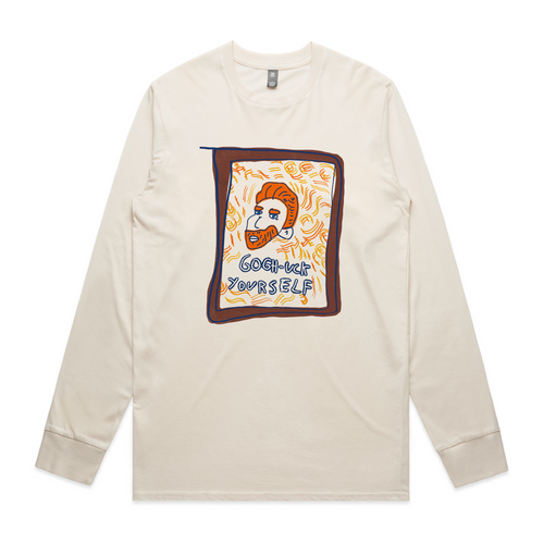 Gogh-Uck Yourself Tee by Lonely Kids Club. All clothing from our T-shirts to our shorts and hoodies are ethically made, and printed packed and shipped from Sydney.