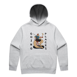 Going Places Hoodie by Lonely Kids Club. All clothing from our T-shirts to our shorts and hoodies are ethically made, and printed packed and shipped from Sydney.