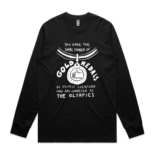 Gold Medals Tee by Lonely Kids Club. All clothing from our T-shirts to our shorts and hoodies are ethically made, and printed packed and shipped from Sydney.
