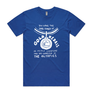 Gold Medals Tee by Lonely Kids Club. All clothing from our T-shirts to our shorts and hoodies are ethically made, and printed packed and shipped from Sydney.