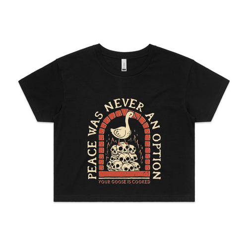 Your Goose Is Cooked Tee by Lonely Kids Club. All clothing from our T-shirts to our shorts and hoodies are ethically made, and printed packed and shipped from Sydney.