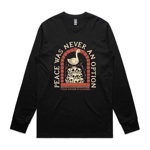 Your Goose Is Cooked Tee by Lonely Kids Club. All clothing from our T-shirts to our shorts and hoodies are ethically made, and printed packed and shipped from Sydney.