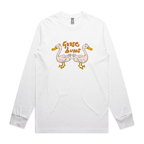 Goose Bums Tee by Lonely Kids Club. All clothing from our T-shirts to our shorts and hoodies are ethically made, and printed packed and shipped from Sydney.