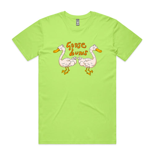Goose Bums Tee by Lonely Kids Club. All clothing from our T-shirts to our shorts and hoodies are ethically made, and printed packed and shipped from Sydney.