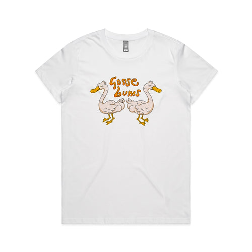 Goose Bums Tee by Lonely Kids Club. All clothing from our T-shirts to our shorts and hoodies are ethically made, and printed packed and shipped from Sydney.