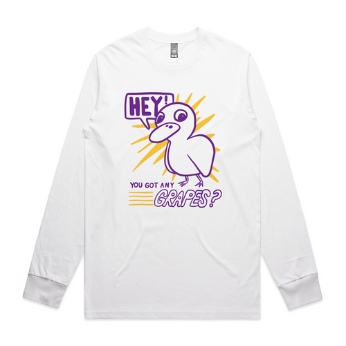 Got Any Grapes Tee by Lonely Kids Club. All clothing from our T-shirts to our shorts and hoodies are ethically made, and printed packed and shipped from Sydney.