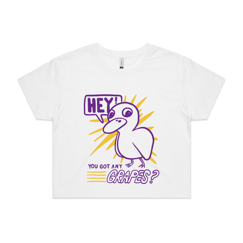 Got Any Grapes Tee by Lonely Kids Club. All clothing from our T-shirts to our shorts and hoodies are ethically made, and printed packed and shipped from Sydney.