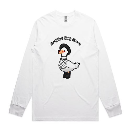 Goth Silly Goose Tee by Lonely Kids Club. All clothing from our T-shirts to our shorts and hoodies are ethically made, and printed packed and shipped from Sydney.