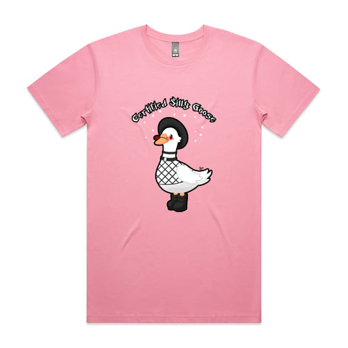 Goth Silly Goose Tee by Lonely Kids Club. All clothing from our T-shirts to our shorts and hoodies are ethically made, and printed packed and shipped from Sydney.