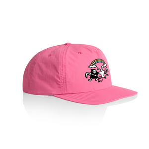 Grim Ghost Skeleton Cap by Lonely Kids Club. All clothing from our T-shirts to our shorts and hoodies are ethically made, and printed packed and shipped from Sydney.