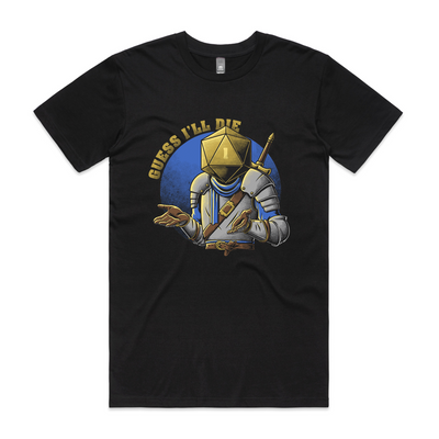 Guess I'll Die Tee by Lonely Kids Club. All clothing from our T-shirts to our shorts and hoodies are ethically made, and printed packed and shipped from Sydney.