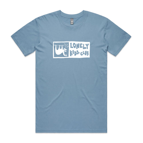 LKC Hanging Tee by Lonely Kids Club. All clothing from our T-shirts to our shorts and hoodies are ethically made, and printed packed and shipped from Sydney.