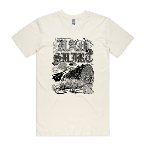 Ham Shirt Tee by Lonely Kids Club. All clothing from our T-shirts to our shorts and hoodies are ethically made, and printed packed and shipped from Sydney.