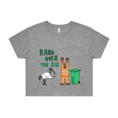 Hand Over The Bin Tee by Lonely Kids Club. All clothing from our T-shirts to our shorts and hoodies are ethically made, and printed packed and shipped from Sydney.