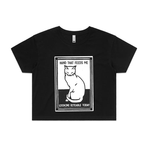 Hand That Feeds Tee by Lonely Kids Club. All clothing from our T-shirts to our shorts and hoodies are ethically made, and printed packed and shipped from Sydney.
