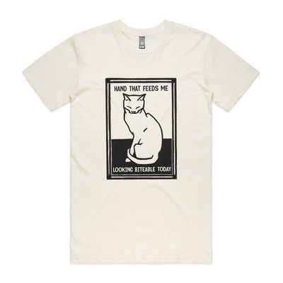 Hand That Feeds Tee by Lonely Kids Club. All clothing from our T-shirts to our shorts and hoodies are ethically made, and printed packed and shipped from Sydney.