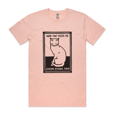 Hand That Feeds Tee by Lonely Kids Club. All clothing from our T-shirts to our shorts and hoodies are ethically made, and printed packed and shipped from Sydney.