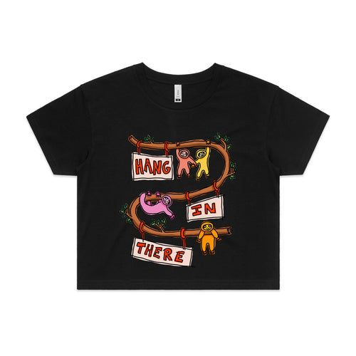 Hang In There Tee by Lonely Kids Club. All clothing from our T-shirts to our shorts and hoodies are ethically made, and printed packed and shipped from Sydney.