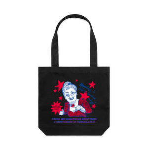 Happiness Is Just A Teardrop Away Tote by Lonely Kids Club. All clothing from our T-shirts to our shorts and hoodies are ethically made, and printed packed and shipped from Sydney.