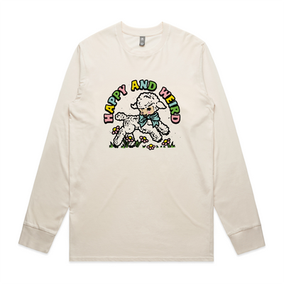 Happy And Weird Tee by Lonely Kids Club. All clothing from our T-shirts to our shorts and hoodies are ethically made, and printed packed and shipped from Sydney.