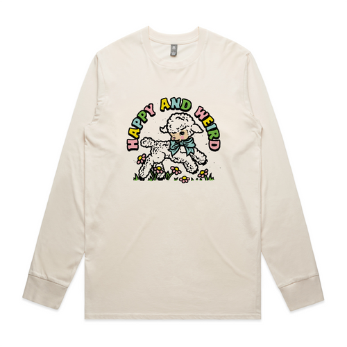 Happy And Weird Tee by Lonely Kids Club. All clothing from our T-shirts to our shorts and hoodies are ethically made, and printed packed and shipped from Sydney.