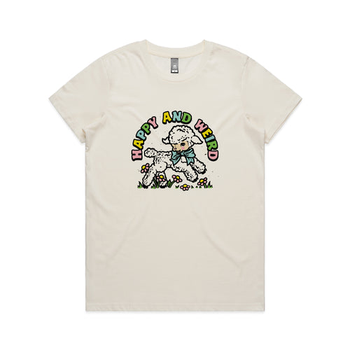 Happy And Weird Tee by Lonely Kids Club. All clothing from our T-shirts to our shorts and hoodies are ethically made, and printed packed and shipped from Sydney.